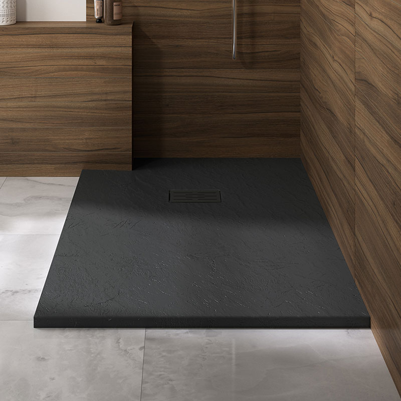 Kinerock Evo shower tray in black
