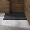 Kinerock Evo square shower tray in black