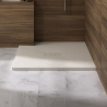 Kinerock Evo square shower tray in sable