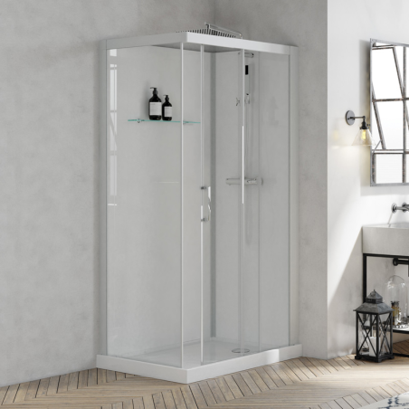 Brooklyn 110x80 cubicle with sliding doors