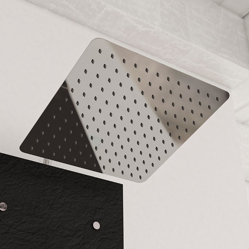Brooklyn overhead chrome rain shower