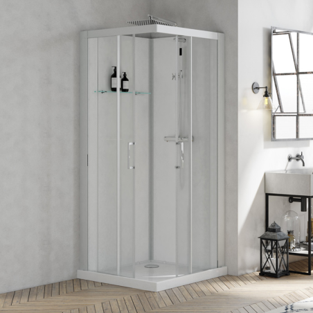 Brooklyn square cubicle with sliding doors