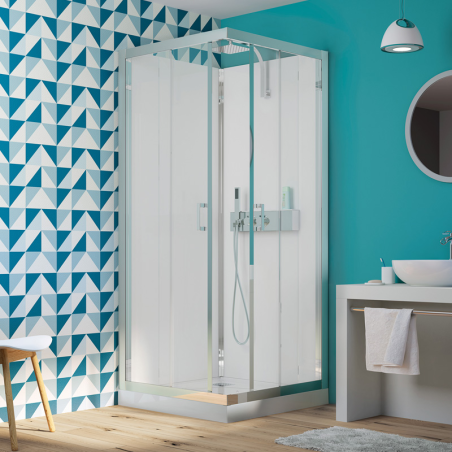 Eden square cubicle with sliding doors