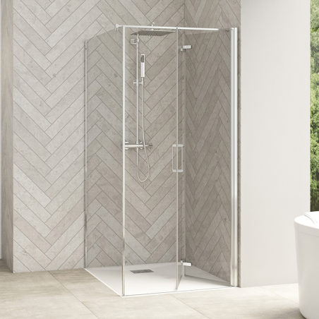 Smart Design Bi-Fold Door with Fixed Side Panel