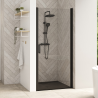 Smart Design Pivot Door for Recess with black profiles