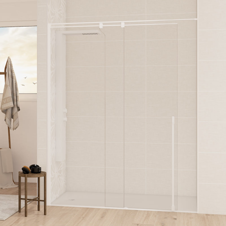 Solo C in white installed in a recess
